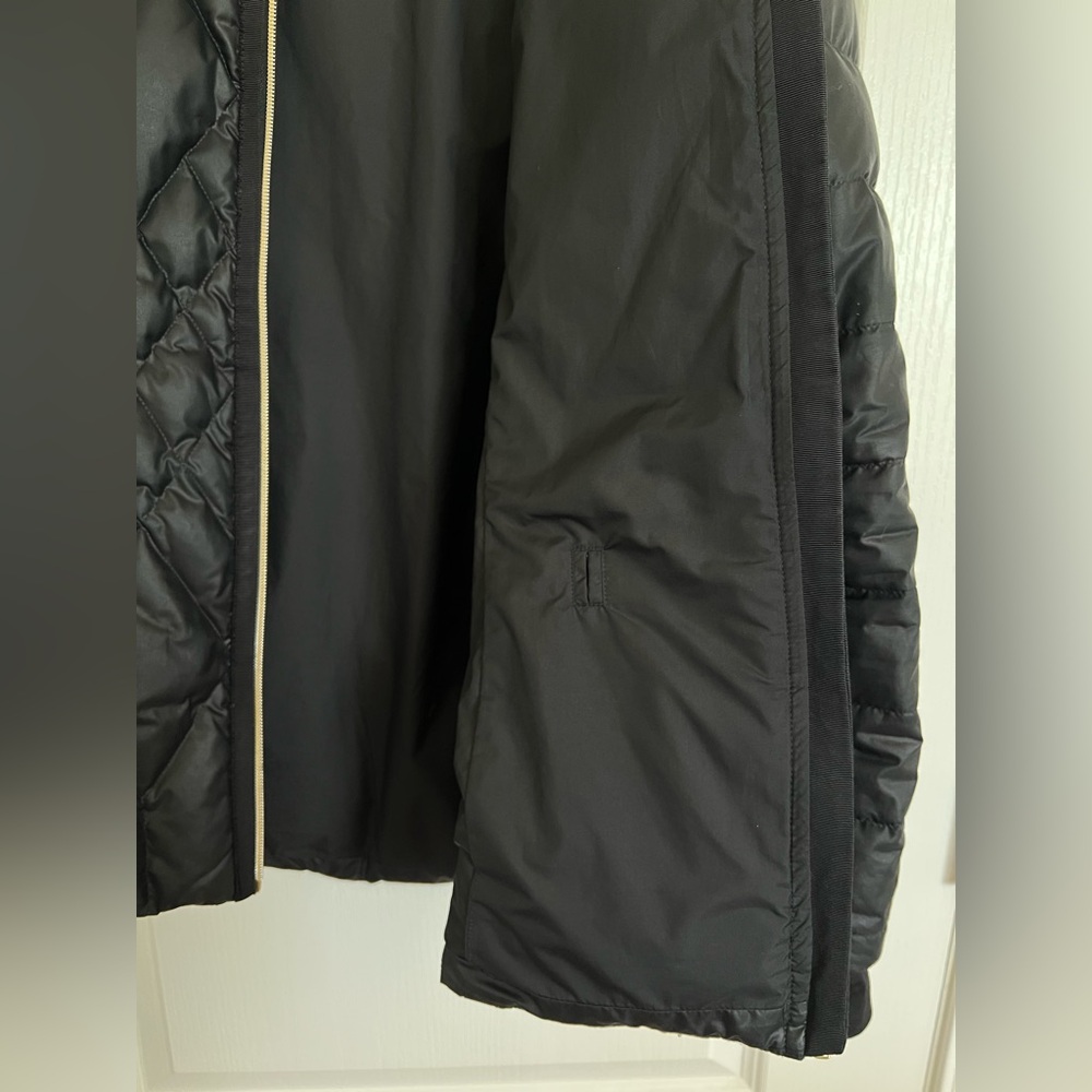 Athleta Black Down Puffer Jacket, Medium - image 6
